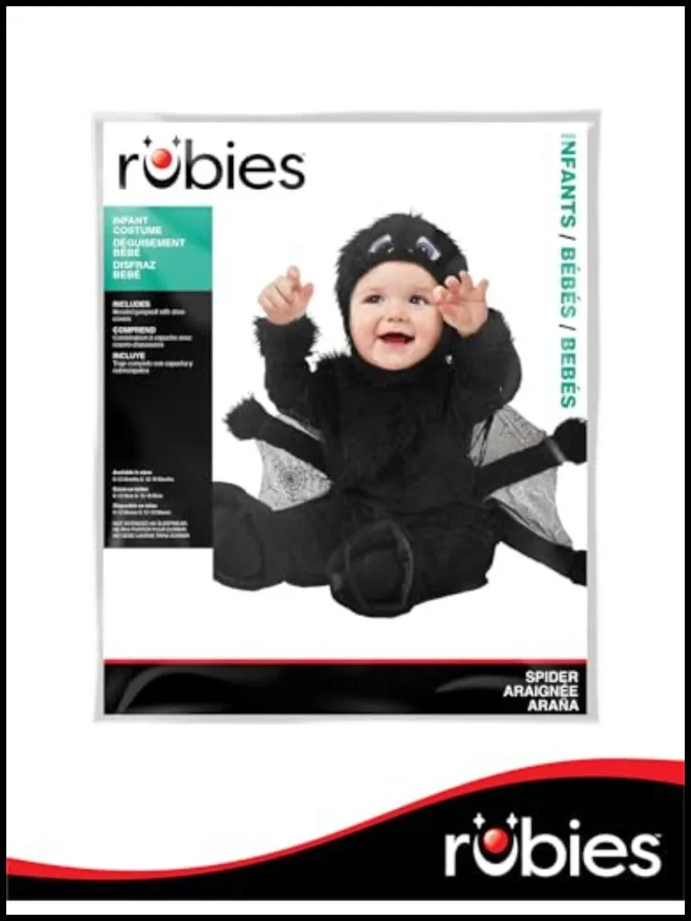 Baby Boy Spider Costume Jumpsuit with Hood and Booties Halloween Cosplay